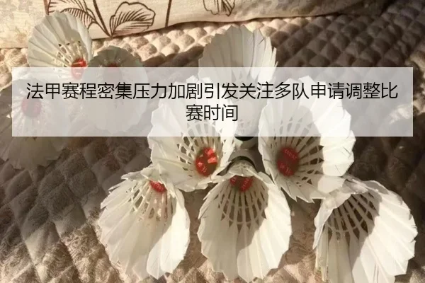 法甲赛程密集压力加剧引发关注多队申请调整比赛时间